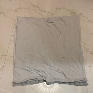 Lululemon Light Gray circle scarf with Button Details